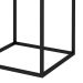 Mesa Lateral Quadrada Cube Preta 58 cm