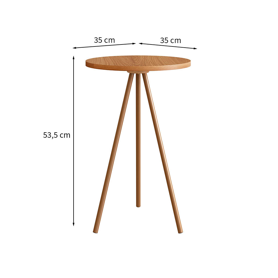 Mesa Lateral Redonda Complementos Hanover 54 cm