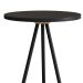 Mesa Lateral Redonda Complementos Preta 54 cm