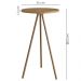 Mesa Lateral Sala De Estar 35 cm 27942 Hanover Dourado Artesano