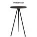 Mesa Lateral Sala De Estar 35 cm 27942 Preto Artesano
