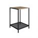 Mesa Lateral York 58cm Estrutura Preto Fosco - Hanover