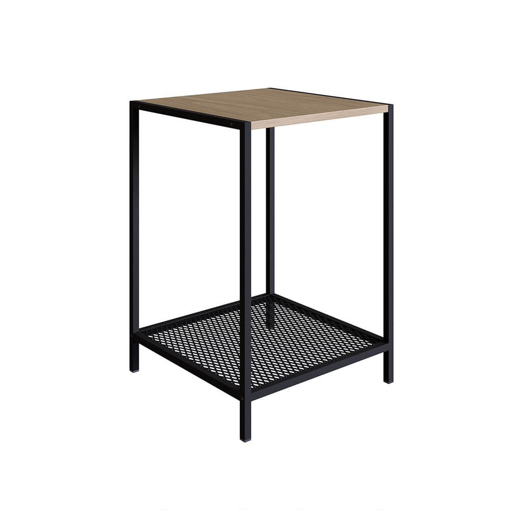 Mesa Lateral York 58cm Estrutura Preto Fosco - Hanover