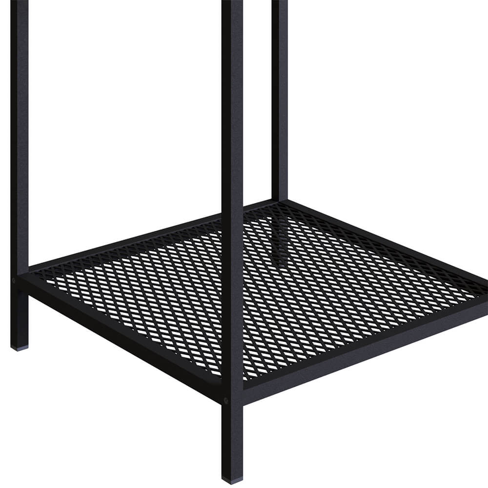 Mesa Lateral York 58cm Estrutura Preto Fosco - Hanover
