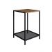 Mesa Lateral York 58cm Estrutura Preto Fosco - Vermont