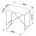 Mesa Para Computador Escrivaninha Estilo Industrial Steel Quadra Vermont Base Preta - Artesano