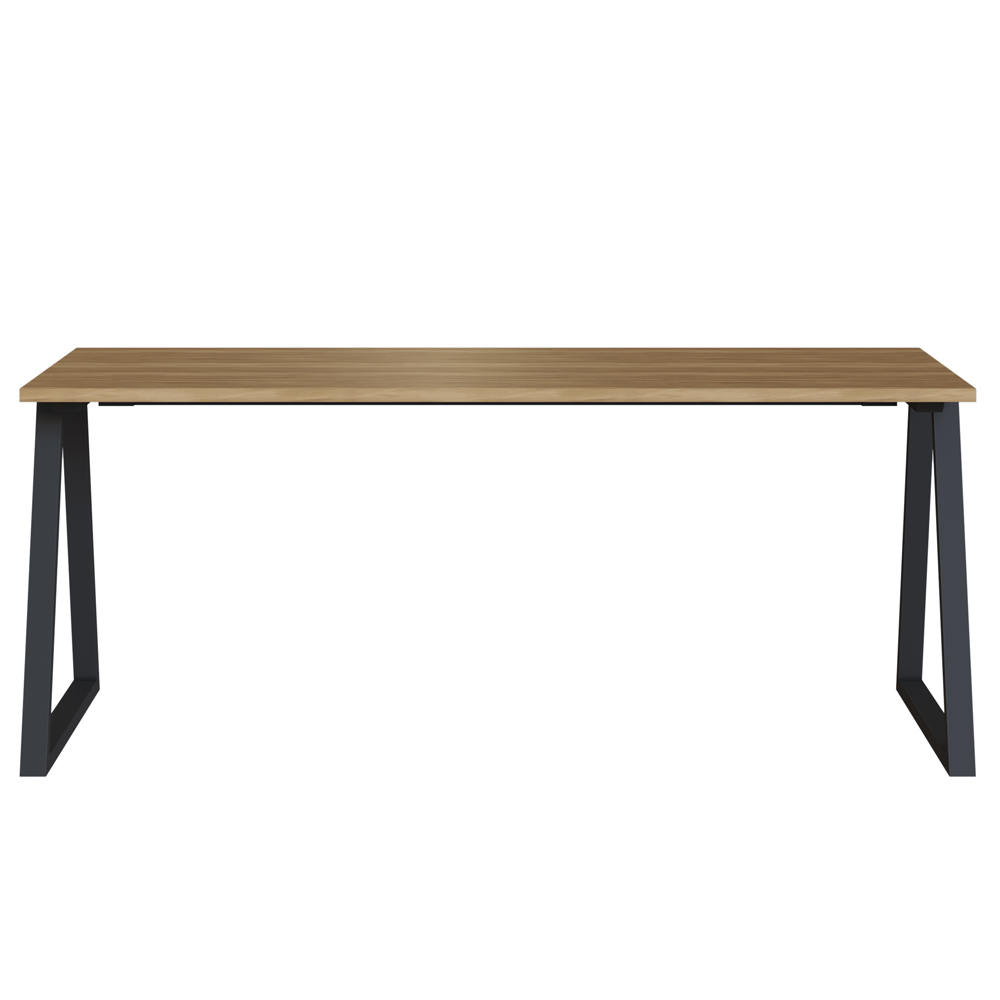 Mesa Para Escritorio Office 160 cm 25861 Nogal Sevilha Preto Artesano