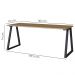 Mesa Para Escritorio Office 160 cm 25861 Nogal Sevilha Preto Artesano