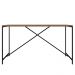 Mesa Para Sala de Jantar e 2 Banquetas Baixas Steel Quadra Vermont Base Preta - Artesano