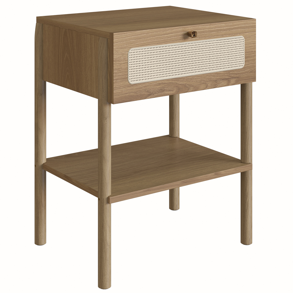 Mesa de Cabeceira 1 Gaveta Palhinha 27932 Linha Oslo Hanover Artesano
