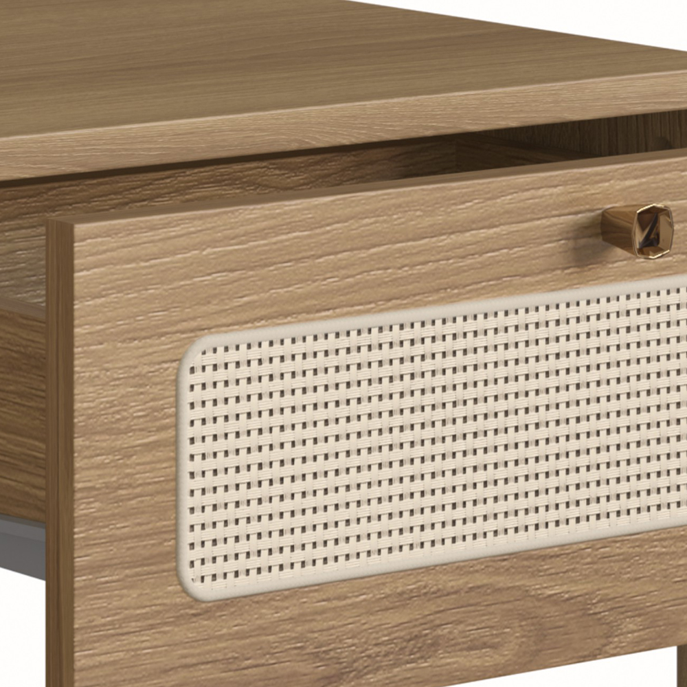 Mesa de Cabeceira 1 Gaveta Palhinha 27932 Linha Oslo Hanover Artesano