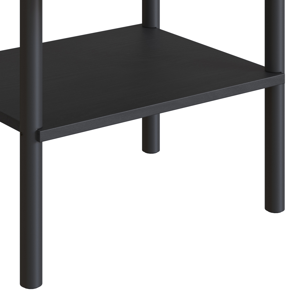 Mesa de Cabeceira 1 Gaveta Palhinha 27932 Linha Oslo Nero Artesano