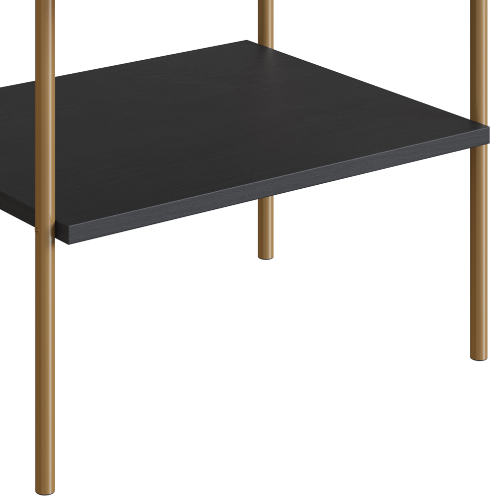 Mesa de Cabeceira 1 Gaveta Palhinha 28932 Linha Oslo Nero Artesano