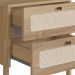 Mesa de Cabeceira 2 Gavetas Palhinha 27933 Linha Oslo Hanover Artesano