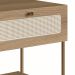 Mesa de Cabeceira Oslo 1 Gaveta Hanover e Dourada