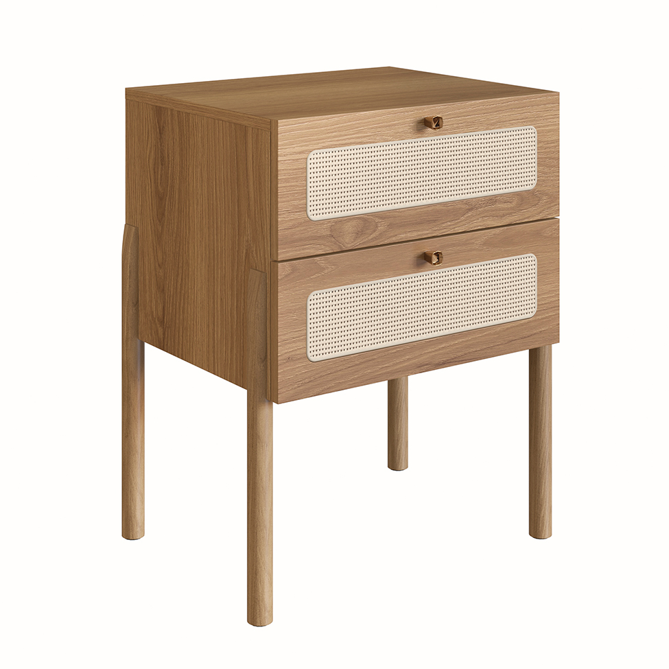 Mesa de Cabeceira Oslo 2 Gavetas Hanover