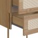 Mesa de Cabeceira Oslo 2 Gavetas Hanover e Dourada