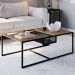 Mesa de Centro 100cm Est Aço York Vermont Artesano