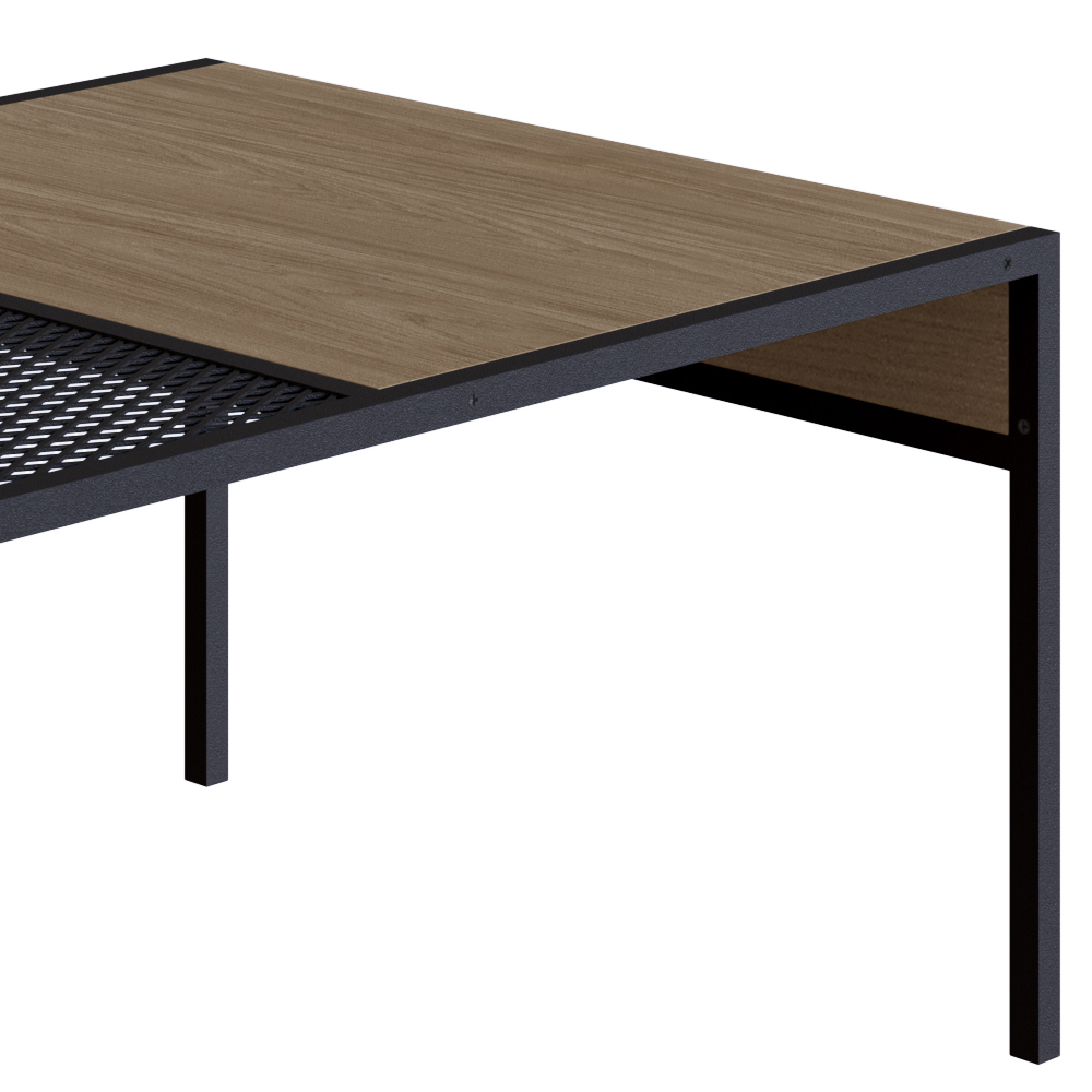 Mesa de Centro 80cm Est Aço York Hanover Artesano