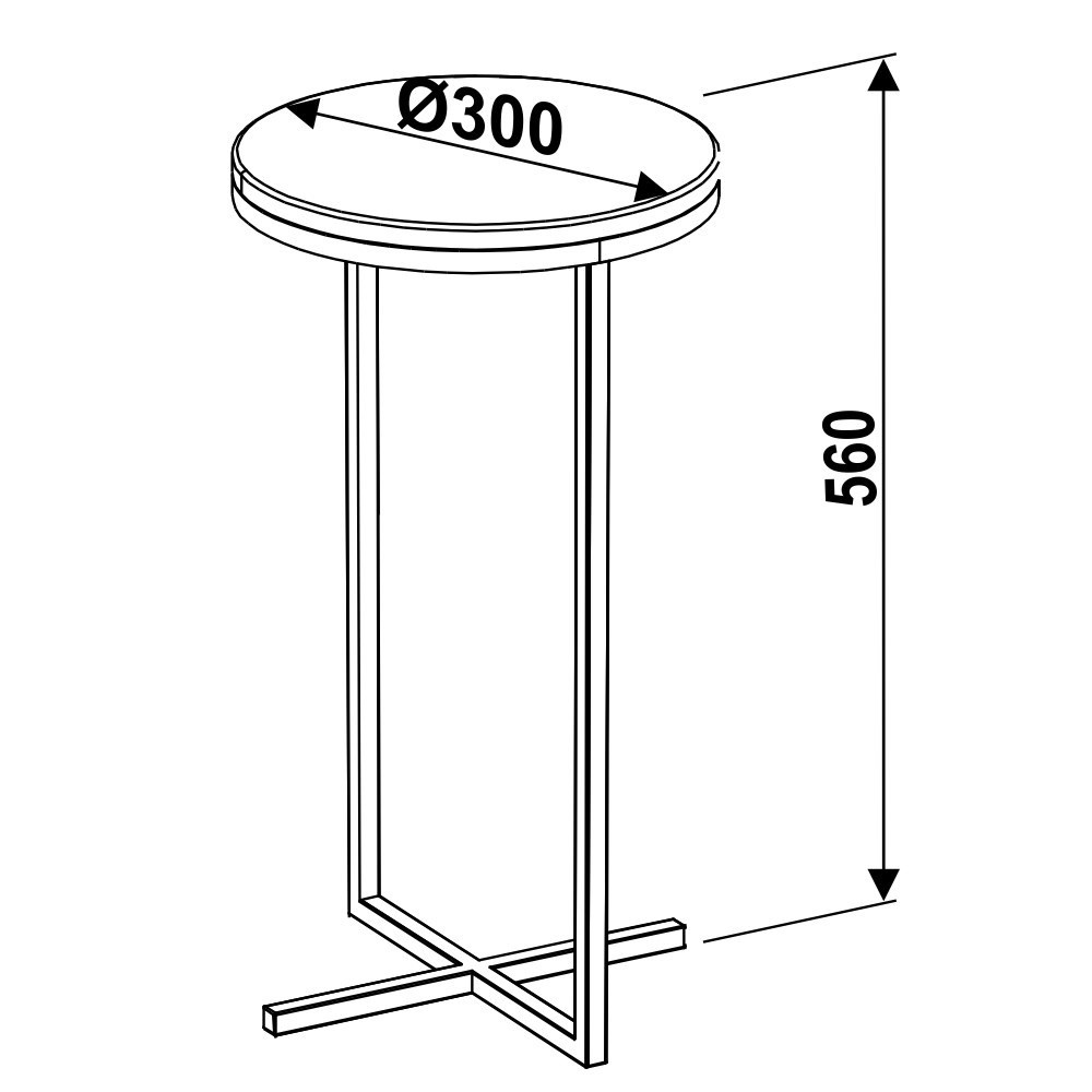 Mesa de Centro Alta Volpi 24814 Branco - Artesano