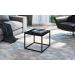 Mesa de Centro Quadrada Cube Preta 33 cm