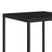 Mesa de Centro Quadrada Cube Preta 38 cm