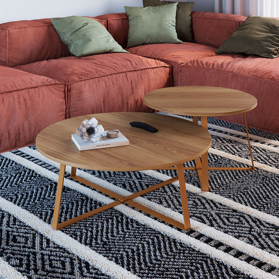 Mesa de Centro Redonda Complementos Hanover 60 cm