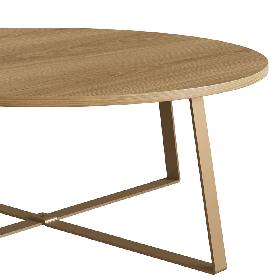 Mesa de Centro Redonda Complementos Hanover 80 cm