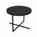 Mesa de Centro Redonda Volpi Preta 36 cm