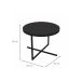 Mesa de Centro Redonda Volpi Preta 36 cm