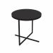 Mesa de Centro Redonda Volpi Preta 46 cm