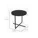 Mesa de Centro Redonda Volpi Preta 46 cm