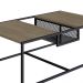 Mesa de Centro York 100cm Estrutura Preto Fosco - Hanover