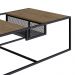 Mesa de Centro York 100cm Estrutura Preto Fosco - Vermont