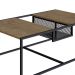 Mesa de Centro York 100cm Estrutura Preto Fosco - Vermont