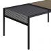 Mesa de Centro York 80cm Estrutura Preto Fosco - Hanover