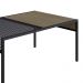 Mesa de Centro York 80cm Estrutura Preto Fosco - Hanover