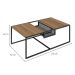 Mesa de Centro York Hanover e Preta 100 cm