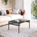 Mesa de Centro York Hanover e Preta 80 cm