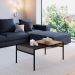 Mesa de Centro York Hanover e Preta 80 cm