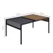 Mesa de Centro York Vermont e Preta 80 cm