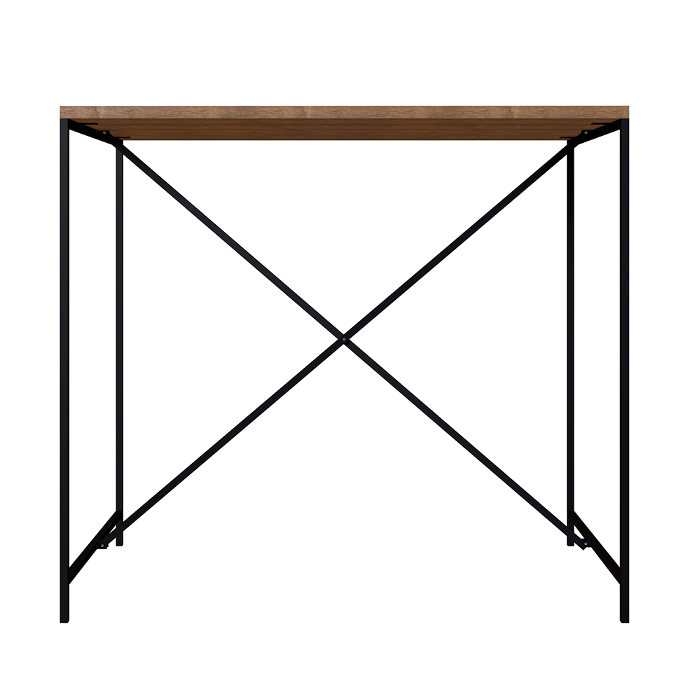 Mesa de Jantar Retangular Steel Quadra Vermont e Preta 60 cm
