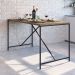 Mesa de Jantar Retangular Steel Quadra Vermont e Preta 69 cm