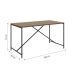 Mesa de Jantar Retangular Steel Quadra Vermont e Preta 69 cm