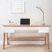 Mesa para Computador Escrivaninha Trend 3 Gavetas Hanover/Off White - Artesano