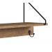 Prateleira Decorativa Com 03 Ganchos 90CM 27894 Vermont Preto Artesano