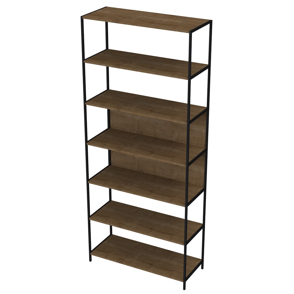 Quarto Modulado Closet 2 Módulos Estilo Industrial Steel Quadra Vermont Base Preto - Artesano