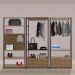 Quarto Modulado Closet 3 Módulos Estilo Industrial Steel Quadra Vermont Base Preto - Artesano