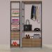 Quarto Modulado Compacto 2 Módulos Estilo Industrial Steel Quadra Vermont Base Preto - Artesano