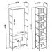 Quarto Modulado Compacto 2 Módulos Estilo Industrial Steel Quadra Vermont Base Preto - Artesano